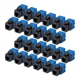 StarTech.com C6KEYTL180BK24PK RJ45キーストーンジャック/CAT6対応/24個入/UTP非シールド/工具不要/180度配線/ブラック/LAN配線用