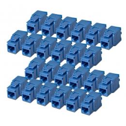 StarTech.com C6KEYTL180BL24PK RJ45キーストーンジャック/CAT6対応/24個入/UTP非シールド/工具不要/180度配線/ブルー/LAN配線用