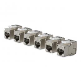 StarTech.com C8KEYSTP1806PK キーストーンジャック/Cat8対応/6個パック/RJ45 STPシールド仕様/180度/工具不要/イーサネットLAN