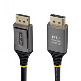StarTech.com DP21V-150C-DP80-CBL DisplayPort 2.1ケーブル/1.5m/8K60Hz・8K240Hz/DP80 VESA準拠/DSC1.2a