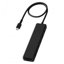 ELECOM DST-N070BPBK Type-C ドッキングステーション/磁石付き/USB-A×2/HDMI×1/USB-C×2/SD+microSDカードスロット/ブラック