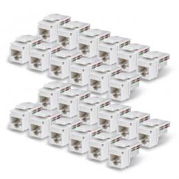 StarTech.com C6KEY110WHE24PK キーストーンジャック/Cat6対応/24個パック/RJ45 UTP仕様/90度/110パンチダウン/イーサネットLAN