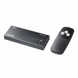 サンワサプライ SW-HDR31R 4K対応HDMI切替器（3入力・1出力・リモコン付き）