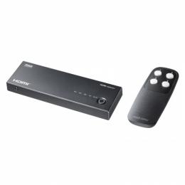 サンワサプライ SW-HDR41R 4K対応HDMI切替器（4入力・1出力・リモコン付き）