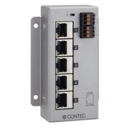 CONTEC SH-9005FT フラットタイプ産業用スイッチングHUB ギガビット 5ポート