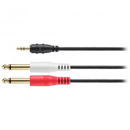 オーディオテクニカ AT-MI62/3.0 オーディオケーブル 3m （φ3.5mmステレオミニプラグ-φ6.3mmモノラル標準プラグ×2）