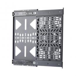 StarTech.com 1S-AV-WALL-MOUNT AV機器・アクセサリーマウントパネル/スライド式/テレビ背面取付用/耐荷重10kg/ケーブルボックス・周辺機器用取付金具