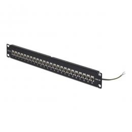 StarTech.com C6APANELSTP241UFT パッチパネル/1U/フィードスルー型/Cat6a 24ポート/シールドSTP RJ45/カテゴリ6A イーサネットパネル