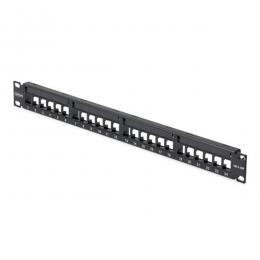 StarTech.com C6PANELUTP241UCM パッチパネル/ラックマウント型/1U 24ポート/ブランクキーストーン/RJ45 UTP/データセンター LAN配線向け