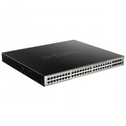 D-Link(ディーリンク) DGS-3630-52PCSI/A3 ギガビットL3スタッカブルスイッチ、PoE+対応（最大370W給電）、10/100/1000BASE-Tポート×48（SFPコンボスロット×4）、10G SFP+スロット×4、スタンダードイメージ（SI）