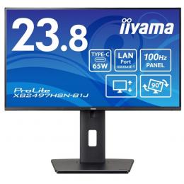 iiyama XB2497HSN-B1J 液晶ディスプレイ 23.8型/1920×1080/USB Type-C、HDMI、DisplayPort/ブラック/スピーカーあり/IPS方式パネル/昇降/スウィーベル/ピボット/チルト/3年保証