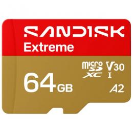 SanDisk SDSQXAH-064G-JN3MA SANDISK Extreme microSD UHS-Iカード 64GB