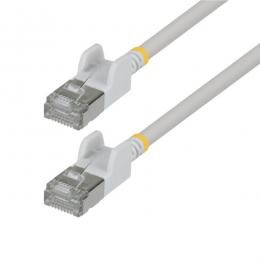 StarTech.com N6APATSTP34WHS4M CAT6A LANケーブル/超スリム/4m/ホワイト/ツメ折れ防止/FTP/超極細 RJ45イーサネットケーブル