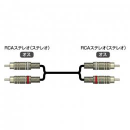 イメージニクス RCA-RCA-A12m 音声信号用ケーブル 両端RCA(オス) 12m
