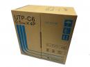 関西通信電線 LANケーブル UTP-C6 (0.5x4P) K-coil 黄   300 m