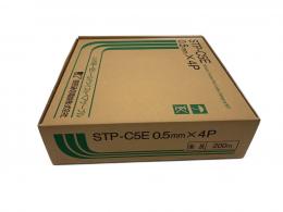 関西通信電線 LANケーブル STP-C5E (0.5x4P) モスグリーン   200 m